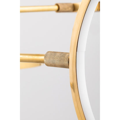 Saturn 0-Light Chandelier in Aged Brass 44.5L x 44.5W x 13.25H