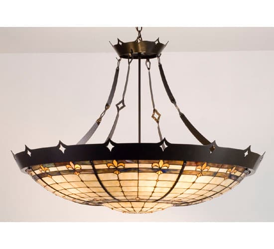 4 Light 28" Wide Pendant with Handmade Shade