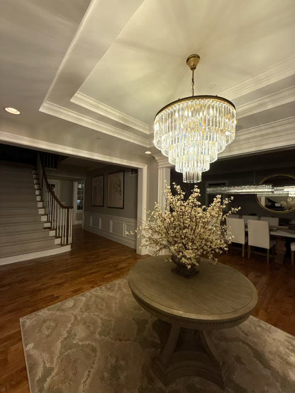 Ryalin Round Glass Chandelier 32"