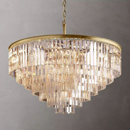 Ryalin Round Glass Chandelier 44"