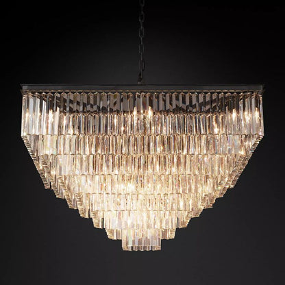 Ryalin Square Crystal Chandelier 47"
