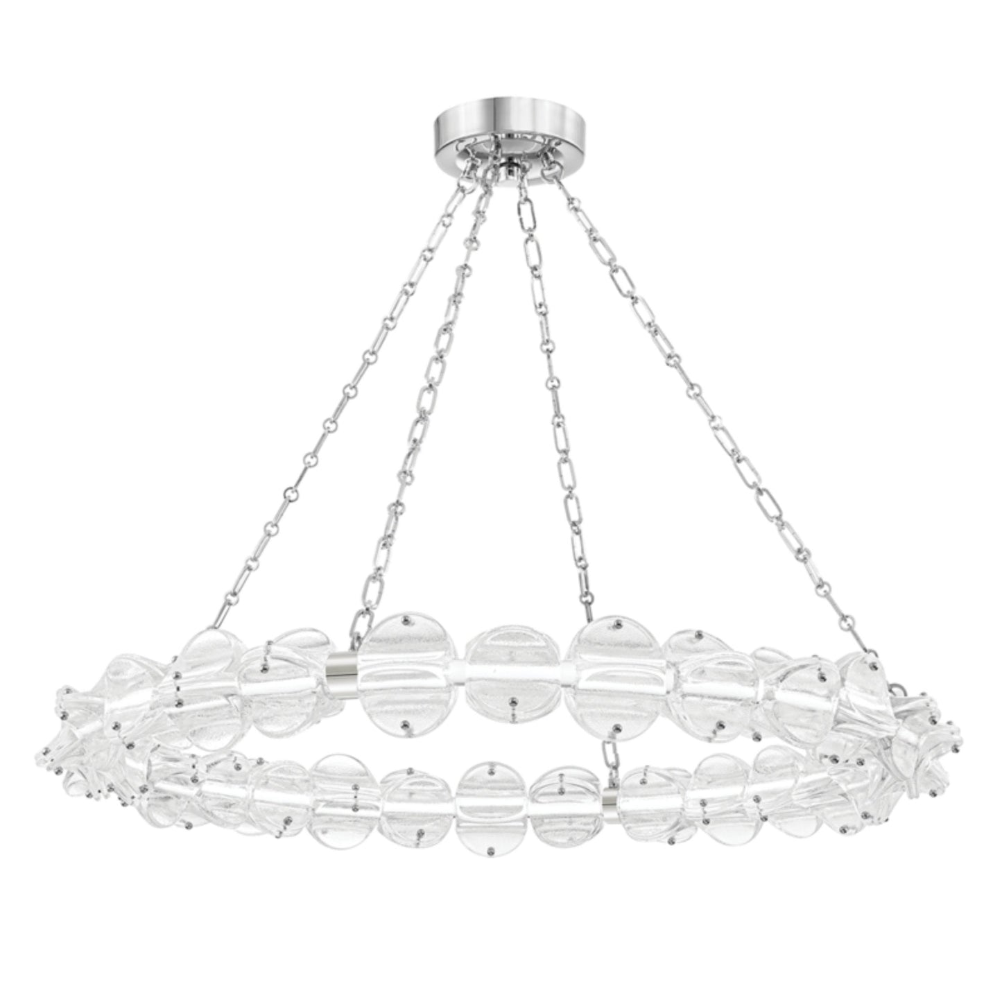 Lindley 1-Light Chandelier in Polished Nickel 40L x 40W x 4.625H