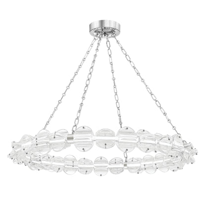 Lindley 1-Light Chandelier in Polished Nickel 40L x 40W x 4.625H
