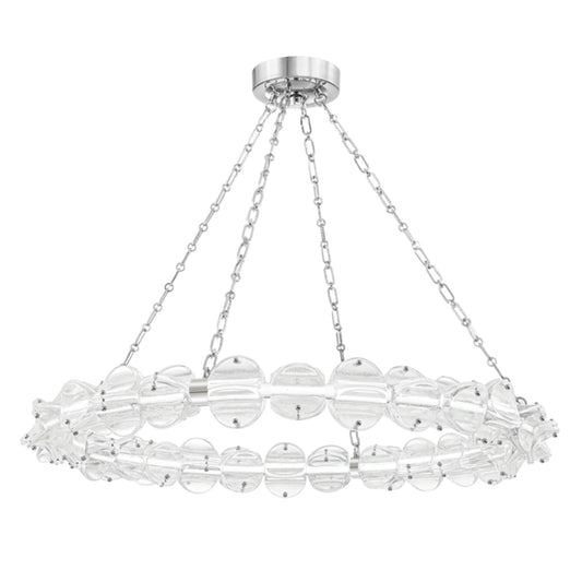 Lindley 1-Light Chandelier in Polished Nickel 40L x 40W x 4.625H
