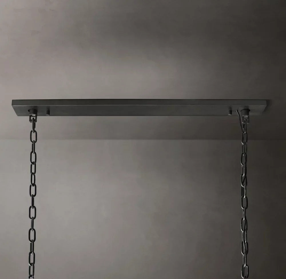 Harlow Crystal Rectangular Chandelier 54"