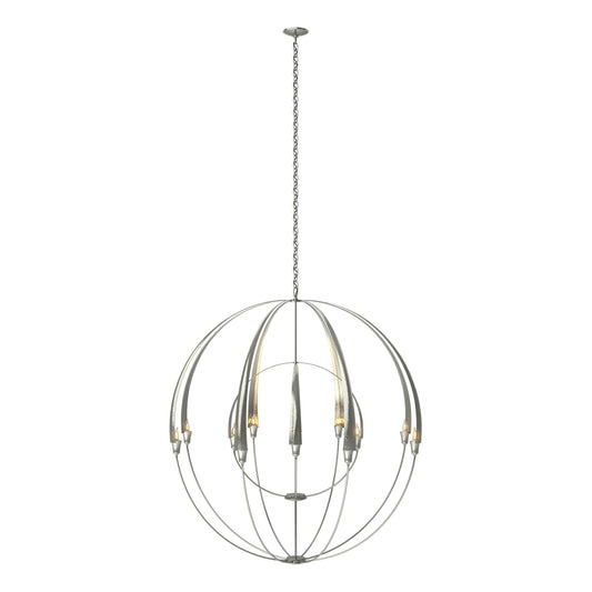 Double Cirque Large Scale Chandelier 12-Light in Sterling