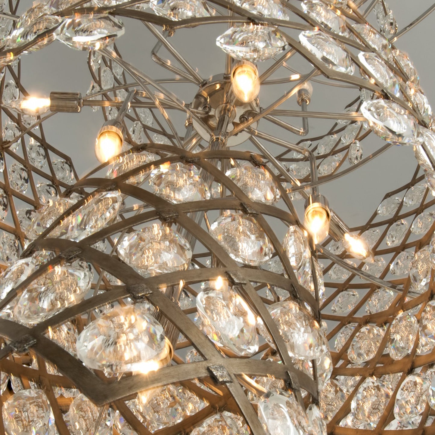 Tiara 11-Light Chandelier in Vienna Bronze 32.25L x 32.25W x 39H
