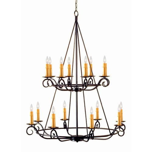 Estrella Chandelier - Blackened Pewter