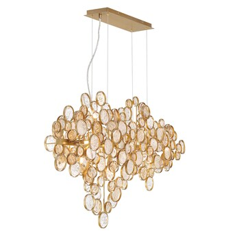 Eurofase Trento 12-Light Antique Gold Traditional Dry rated Chandelier