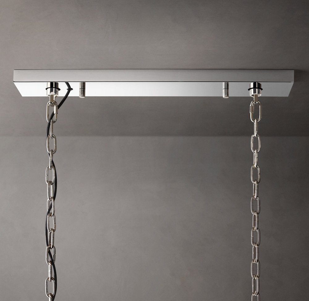 Harlowe Crystal Rectangular Chandelier 42"