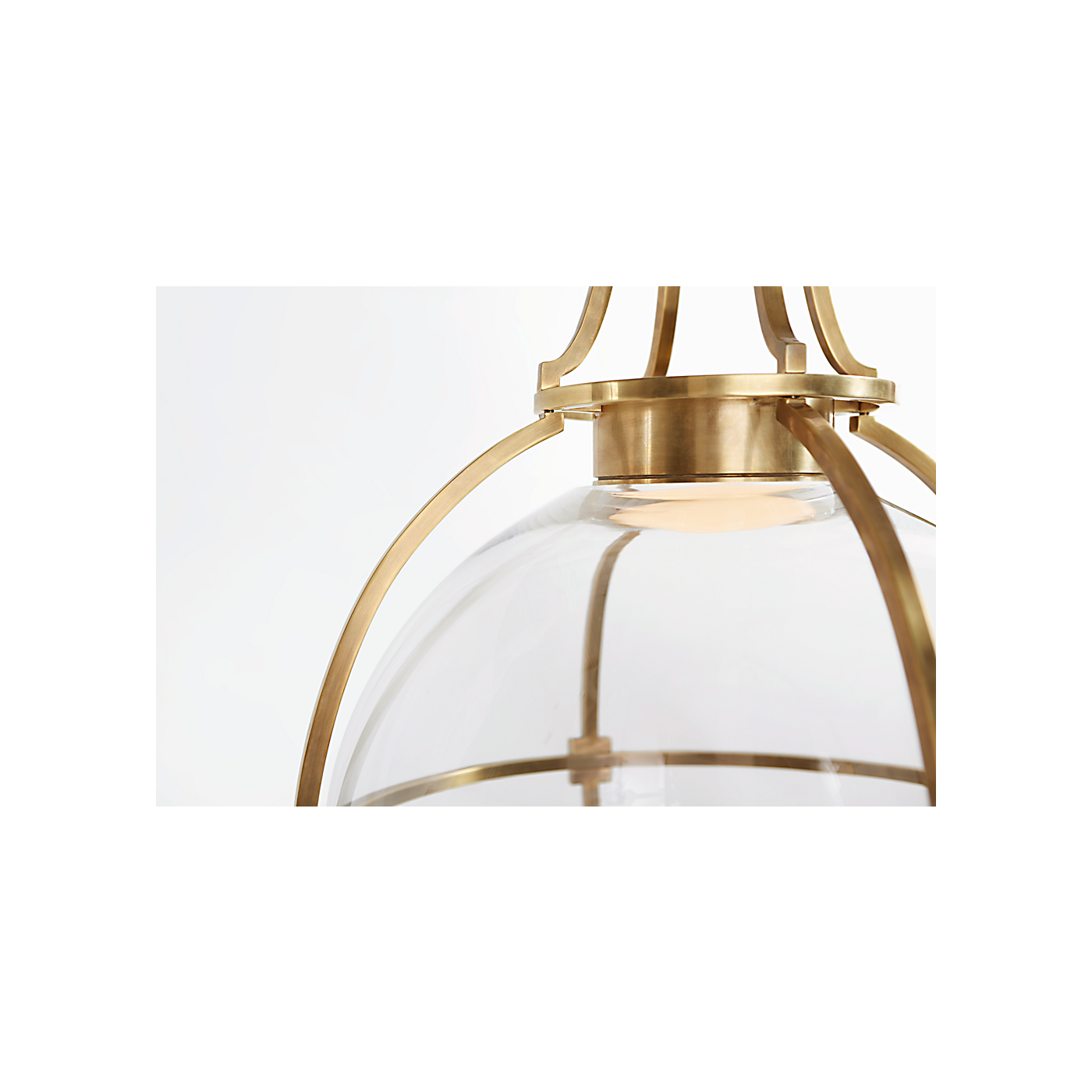Gracie Large Captured Globe Pendant with Clear Glass