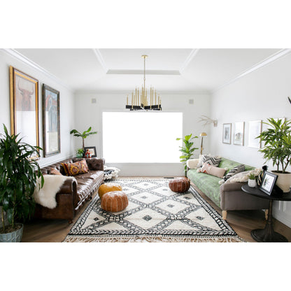 Abrams 18-Light Chandelier in Aged Brass 33.5L x 33.5W x 27.5H