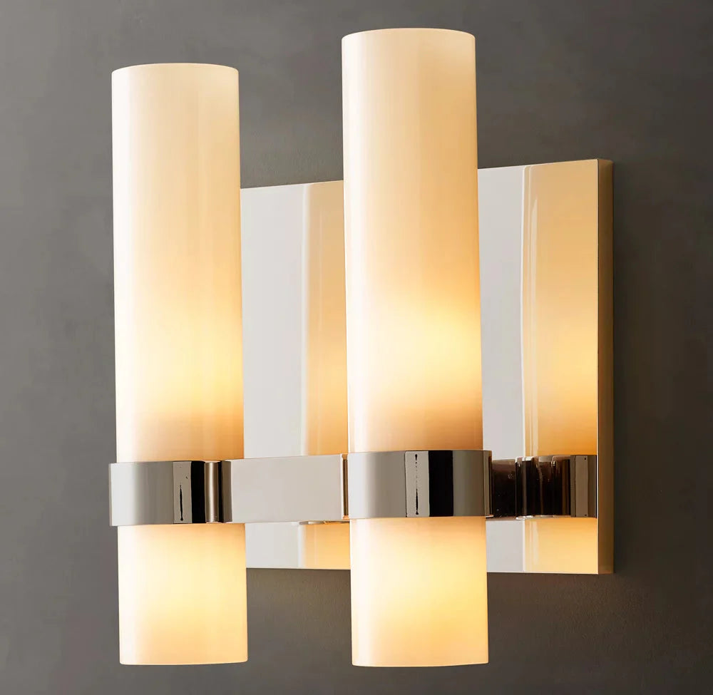 Ravelle Opal Glass Twin Wall Sconce