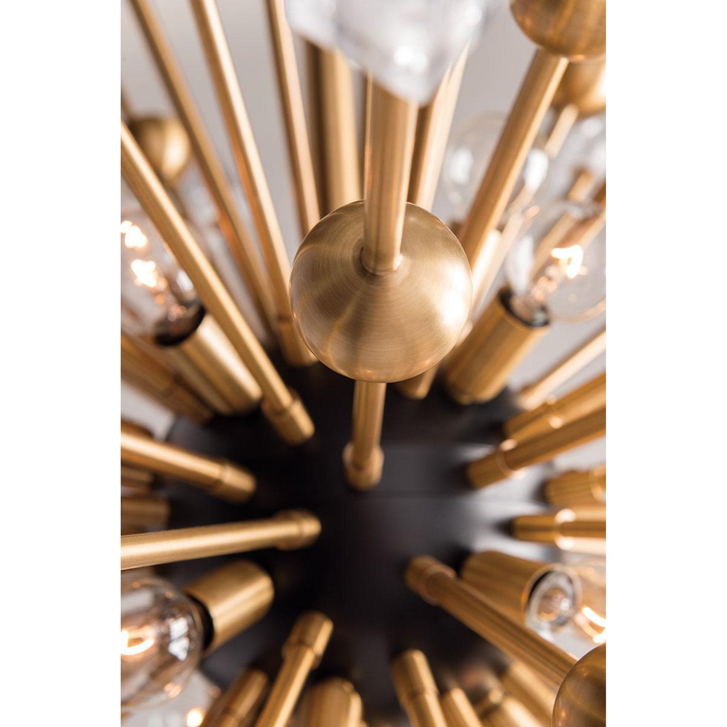 Sparta 12-Light Chandelier in Polished Nickel 32L x 32W x 32H