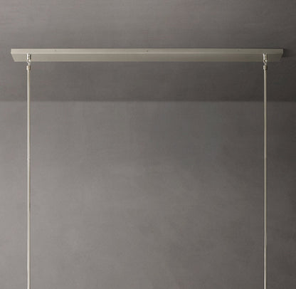 Boule De Cristal Clear Glass Linear Chandelier 48"