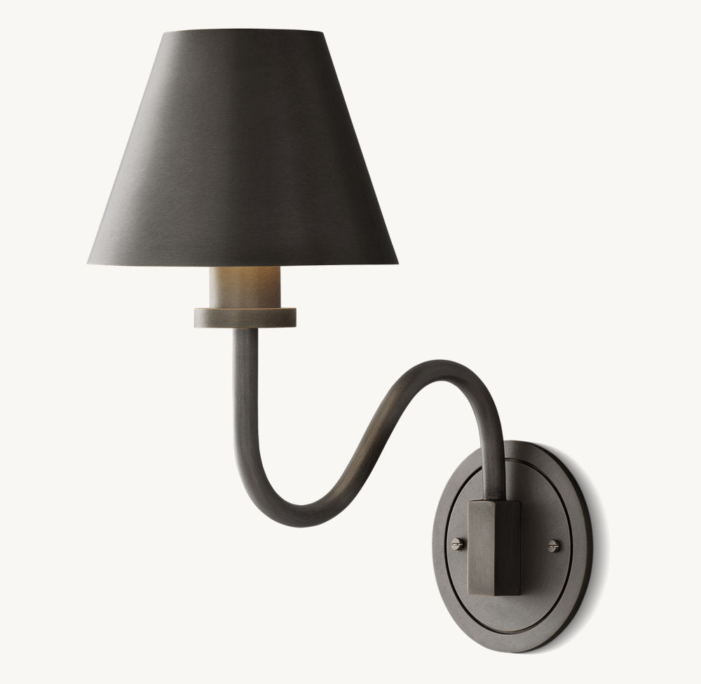 Clarences Curved Wall Sconce
