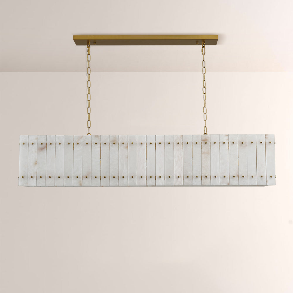 Aurelix Alabaster Linear Chandelier 54" 72"