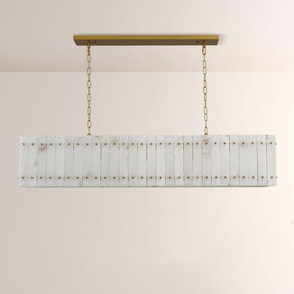 Aurelix Alabaster Linear Chandelier 54" 72"