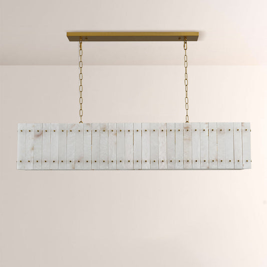 Aurelix Alabaster Linear Chandelier 54" 72"