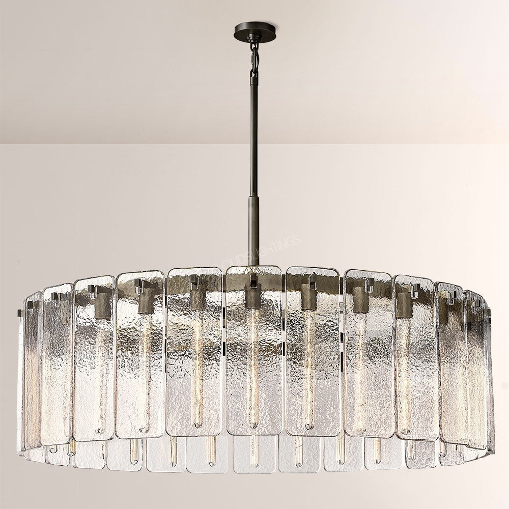 Belamet Glass Round Chandelier 48"D