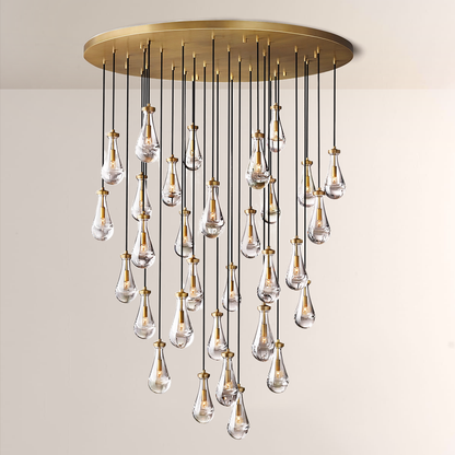 Raindrops Round Chandelier 60"