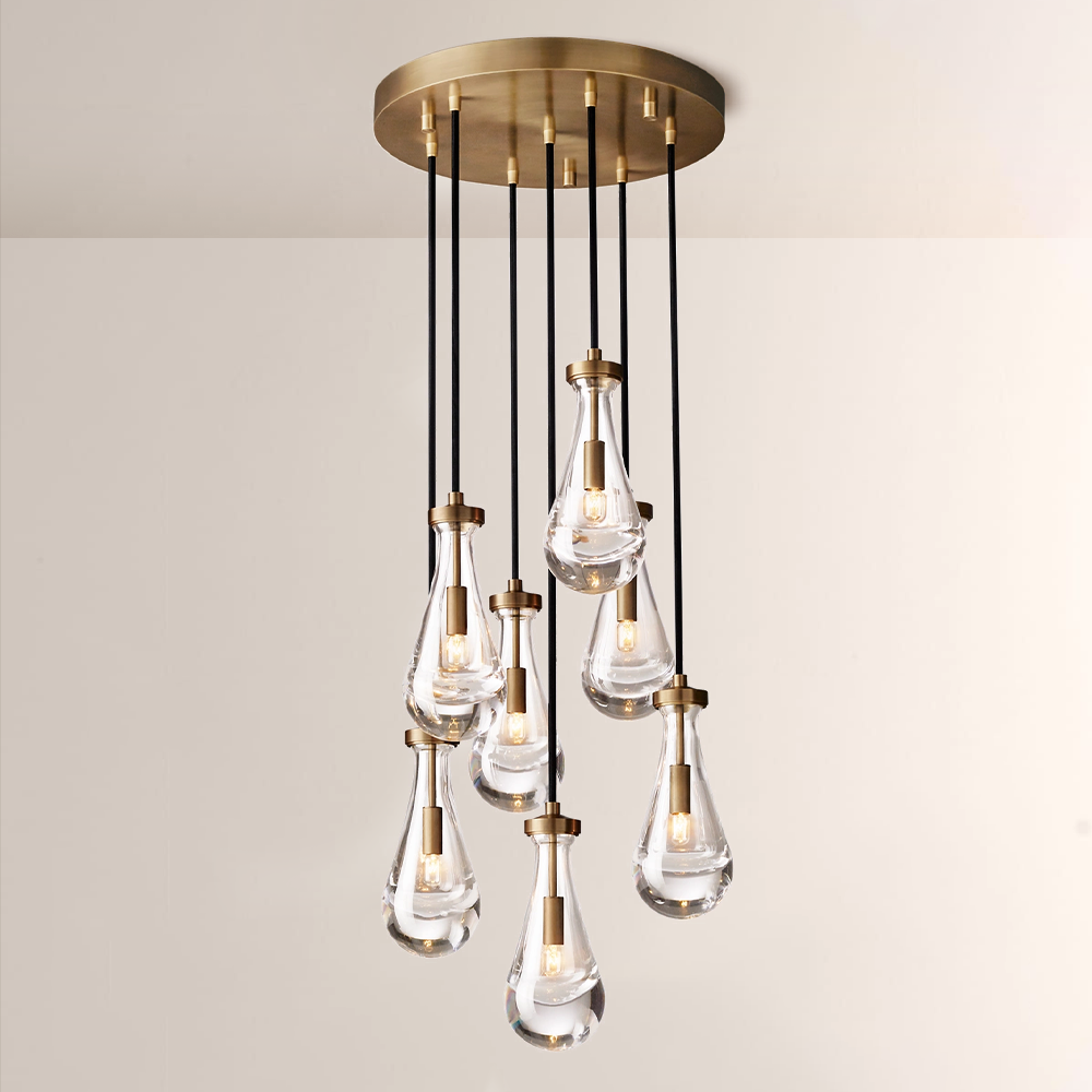 Raindrops Round Chandelier 18"