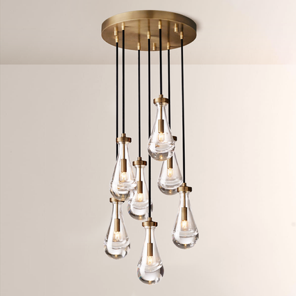 Raindrops Round Chandelier 18"