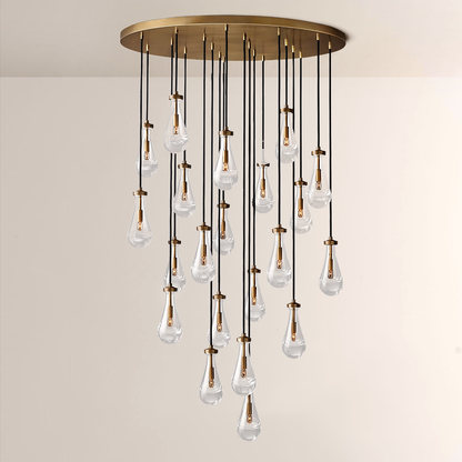 Raindrops Round Chandelier 47"