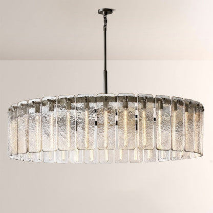 Belamet Glass Round Chandelier 60"D