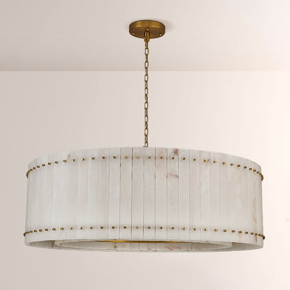Aurelix Alabaster Round Chandelier