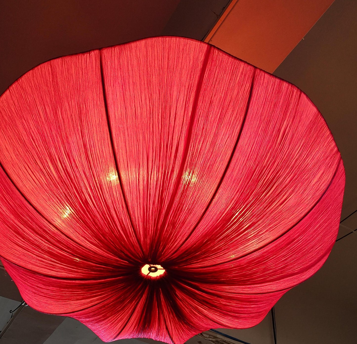 Silk Over Metal Living Room Chandelier