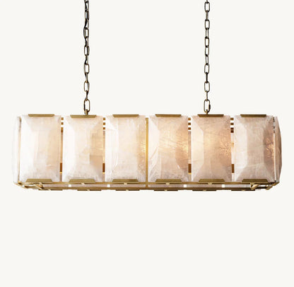 Harlowe Crystal Rectangular Chandelier 42"