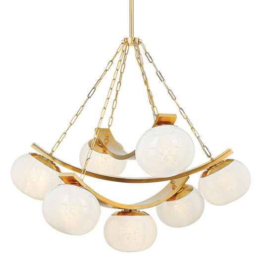 Duxbury 7-Light Chandelier in Aged Brass 43.75L x 43.75W x 39.75H