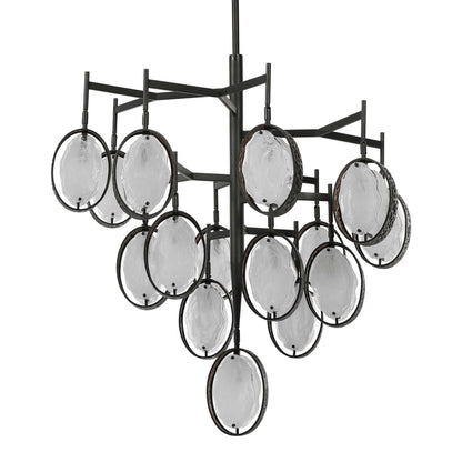 Uttermost Maxin 36" 15 Light Mid-Century Modern Industrial Large Chandelier