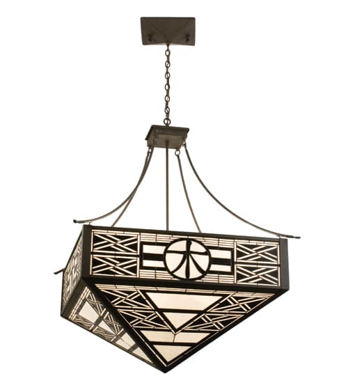 4 Light 41" Wide Pendant with Handmade Shade