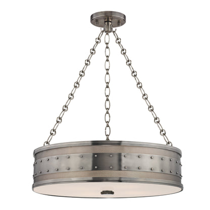 Gaines 4-Light Chandelier in Historic Nickel 22L x 22W x 5.75H