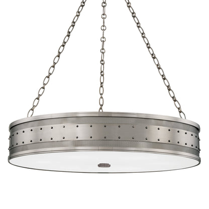 Gaines 6-Light Chandelier in Historic Nickel 30L x 30W x 7H