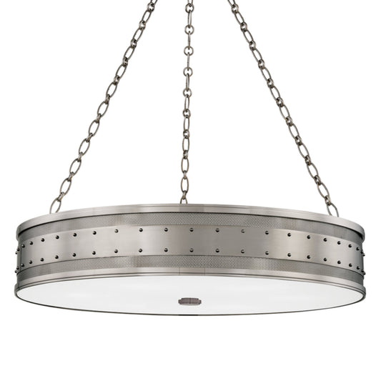 Gaines 6-Light Chandelier in Historic Nickel 30L x 30W x 7H