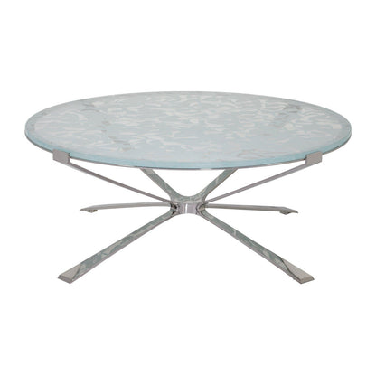 Artistica Home Signature Designs Snowscape Round Cocktail Table Clearance