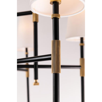 Bowery 15-Light Chandelier in Aged Old Bronze 48L x 48W x 40H