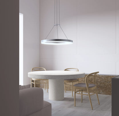 Corona 24" LED Pendant with Frosted Shade