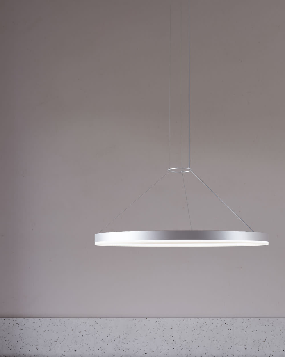 Corona 32" LED Pendant with Frosted Shade