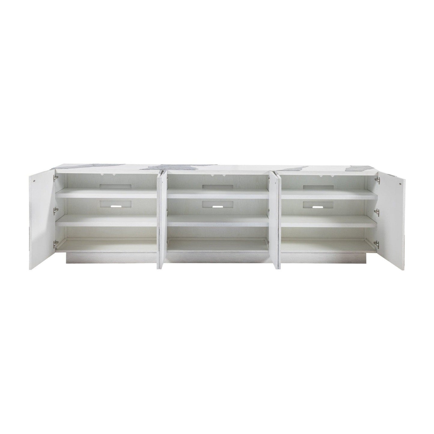 Artistica Home Signature Designs Contango White Long Media Console