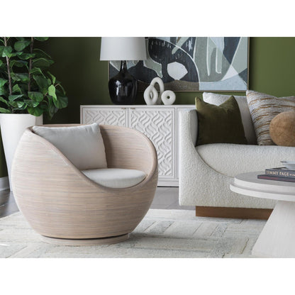 Artistica Home Solimar Rattan Swivel Chair