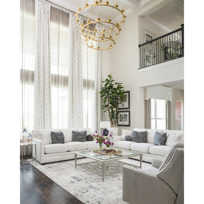 Allendale 36-Light Chandelier in Aged Brass 58L x 58W x 54.25H