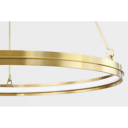 Rosendale 1-Light Chandelier in Polished Nickel 56L x 56W x 2.25H