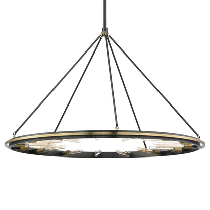 Chambers 15-Light Chandelier in Aged Old Bronze 58.25L x 58.25W x 38.25H