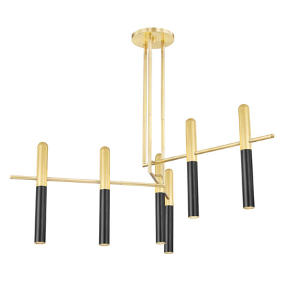 Thurston 6-Light Chandelier in Aged Old Bronze 56.75L x 56.75W x 12.25H