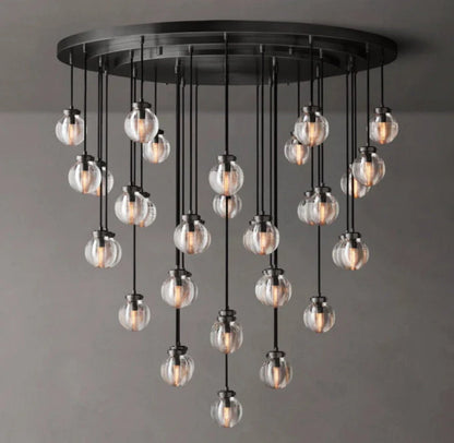Pearls Circular Chandelier 48"