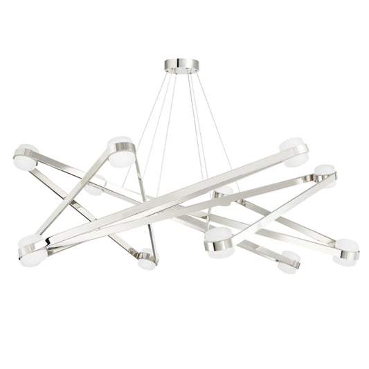 Orbit 12-Light Chandelier in Polished Nickel 56.125L x 56.125W x 16.825H